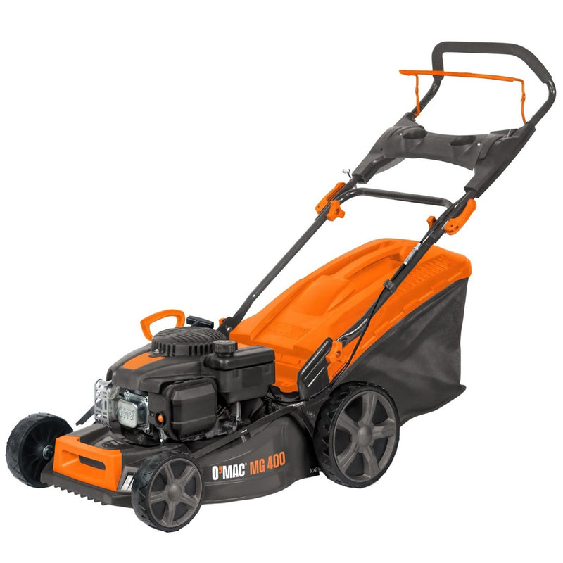 Masina gazon O'MAC MG 400 motor 4 CP latime lucru 46 cm autopropulsata volum cos 55 l