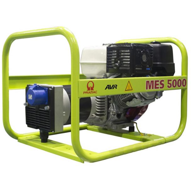 Generator de curent pe benzina PRAMAC MES5000_AVR portabil monofazat 5.1 kVA modul AVR
