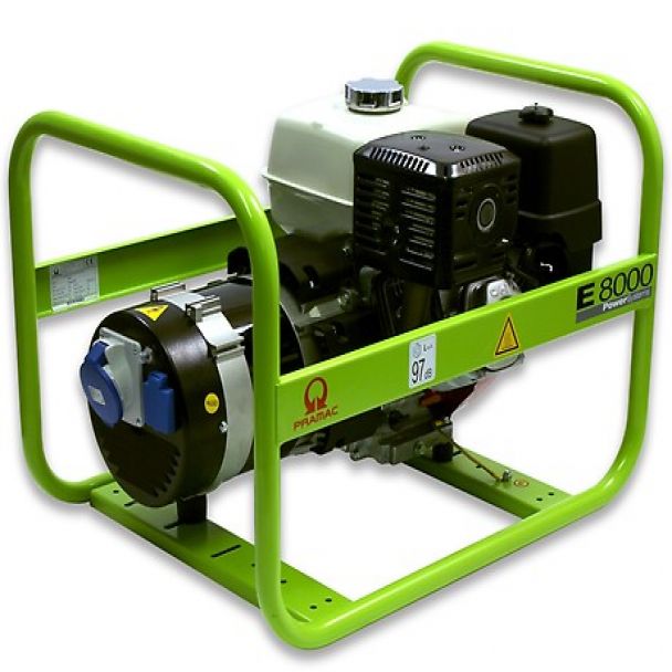 Generator de curent monofazat PRAMAC E8000 max 7.2 kVA motor HONDA benzina EURO V