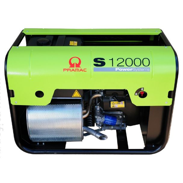 Generator de curent pe benzina PRAMAC S12000_CONN_DPP_AVR portabil monofazat 11.9 kVA pornire electrica