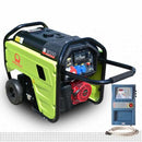 Generator de curent pe benzina PRAMAC S8000T_CONN_AVR_DPP_AMF portabil trifazat 8.3 kVA panou de automatizare