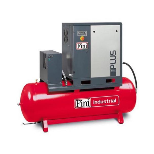 Compresor de aer cu surub Fini PLUS 8-10-500ES 400 V 500 l 7.5 kW 10 bar 1000 l/min cu uscator