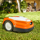 Robot de tuns gazonul STIHL RMI 422 latime de lucru 200 mm suprafata taiere 800 m² unghi de urcare 35 grade