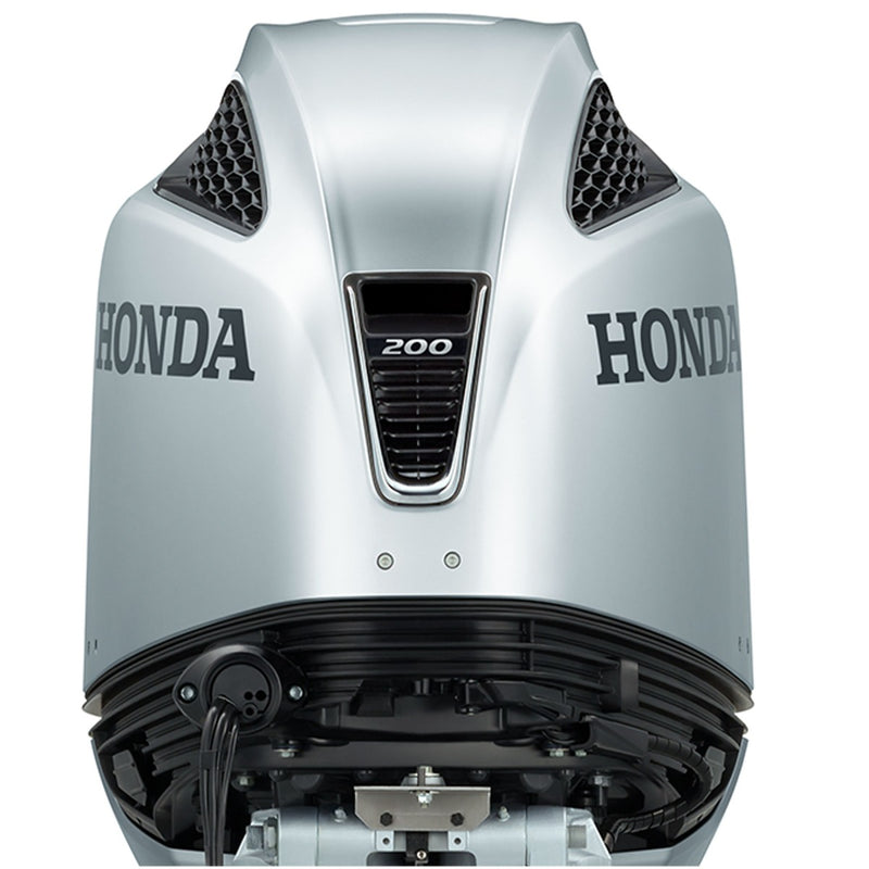Motor barca Honda BF200 XDU cu mansa cizma lunga DBW 200 CP 4T pornire electrica elice de inox cu 3 aripi port incarcare 60A-GRI clasic Honda