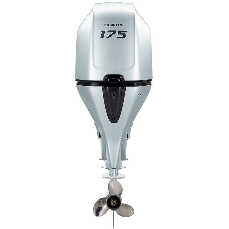 Motor barca Honda BF175 XDU cu mansa cizma lunga DBW 175 CP 4T pornire electrica elice de inox cu 3 aripi port incarcare 60A