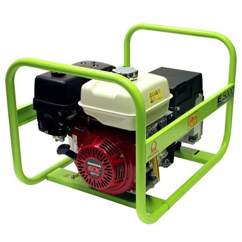 Generator curent Pramac E5000 putere 4.6 kW benzina rezervor 5.3 L monofazat 230 V