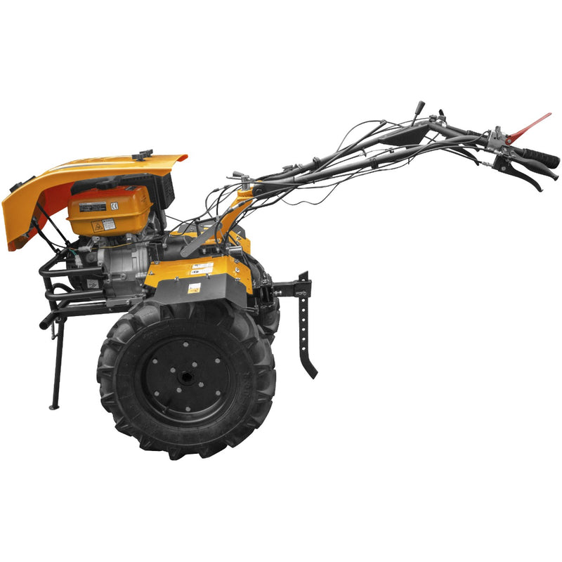 Motocultor cu diferential ProGARDEN Campo 1844 motor 18 CP benzina Euro 5 3+1 viteze latime lucru 162 cm freze roti 6.00-12 roti metal cultivator plug reversibil 5l ulei AgroPro