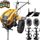 Motocultor cu diferential ProGARDEN Campo 1844 motor 18 CP benzina Euro 5 3+1 viteze latime lucru 162 cm freze roti 6.00-12 roti metal rarita reglabila plug arat 5l ulei AgroPro