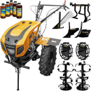 Motocultor cu diferential ProGARDEN Campo 1844 motor 18 CP benzina Euro 5 3+1 viteze latime lucru 162 cm freze roti 6.00-12 roti metal rarita reglabila plug arat plug cartofi cultivator 5l ulei AgroPro