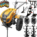 Motocultor cu diferential ProGARDEN Campo 1844 motor 18 CP benzina Euro 5 3+1 viteze latime lucru 162 cm freze roti 6.00-12 roti metal rarita reglabila plug arat plug cartofi cultivator plug reversibil 5l ulei AgroPro