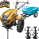 Motocultor cu diferential ProGARDEN Campo 1844 motor 18 CP benzina Euro 5 3+1 viteze latime lucru 162 cm freze roti 6.00-12 remorca 5l ulei AgroPro