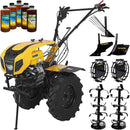 Motocultor ProGARDEN Campo 1854 motor 18 CP benzina Euro 5 viteze 3+1 diferential roti 6.00-12 pornire electrica roti metal rarita reglabila plug arat plug cartofi 5l ulei AgroPro