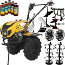 Motocultor ProGARDEN Campo 1854 motor 18 CP benzina Euro 5 viteze 3+1 diferential roti 6.00-12 pornire electrica roti metal rarita reglabila plug arat plug cartofi cultivator plug reversibil 5l ulei AgroPro