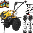 Motocultor ProGARDEN Campo 1854 motor 18 CP benzina Euro 5 viteze 3+1 diferential roti 6.00-12 pornire electrica roti metal cultivator plug reversibil 5l ulei AgroPro