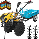 Motocultor ProGARDEN Campo 1854 motor 18 CP benzina Euro 5 viteze 3+1 diferential roti 6.00-12 pornire electrica remorca 5l ulei AgroPro