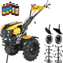 Motocultor ProGARDEN Campo 1873V2 Alpine motor 18 CP benzina Euro V 2+1 viteze latime lucru 135 cm roti 6.00-12 pornire electrica 2 prize putere roti metal plug arat rarita reglabila 5l ulei