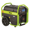 Generator curent Pramac PX 4000 putere 2.7 kW benzina rezervor 18.5 L monofazat 230 V roti transport