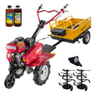 Motosapa Raider RD-T08 motor 7 CP benzina 2+1 viteze latime lucru 100 cm freze roti cauciuc 4.00x8" rarita fixa remorca 2l ulei