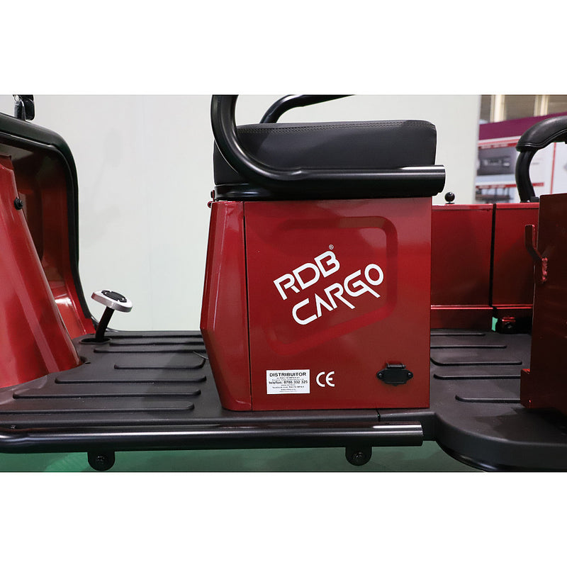 Tricicleta electrica RDB CARGO fara permis 2000W 25km/h rosu
