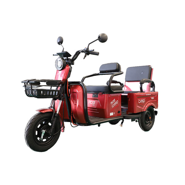 Tricicleta electrica RDB CARGO fara permis 2000W 25km/h rosu