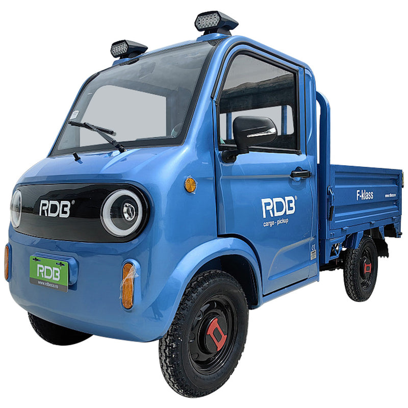 Masina electrica RDB F-KLASS fara permis 1500W 25 km/h 72V58Ah autonomie 65 km bena rabatabila culoare alb