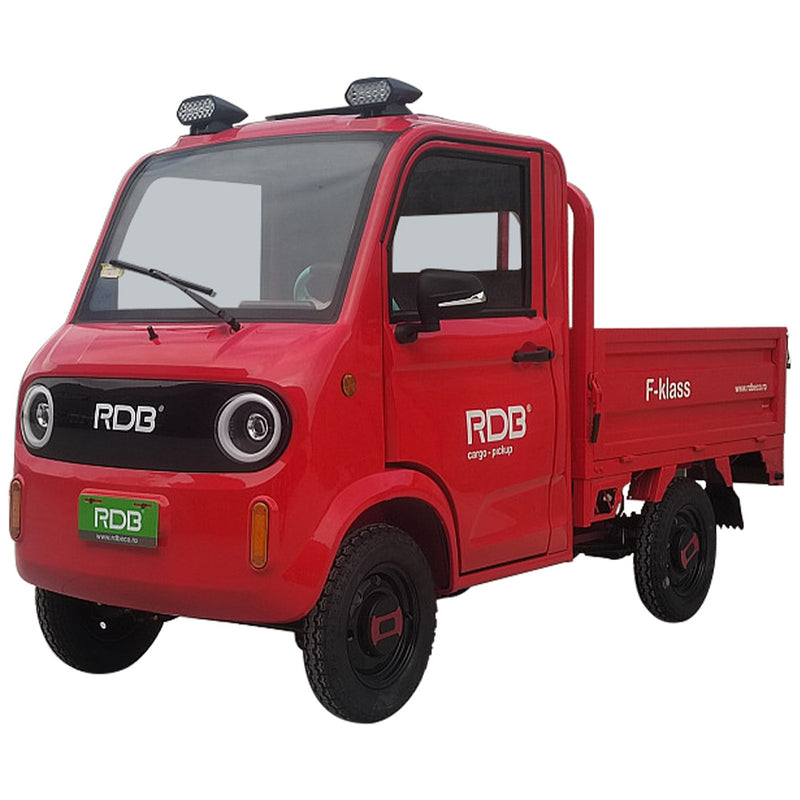 Masina electrica RDB F-KLASS fara permis 1500W 25 km/h 72V58Ah autonomie 65 km bena rabatabila culoare alb