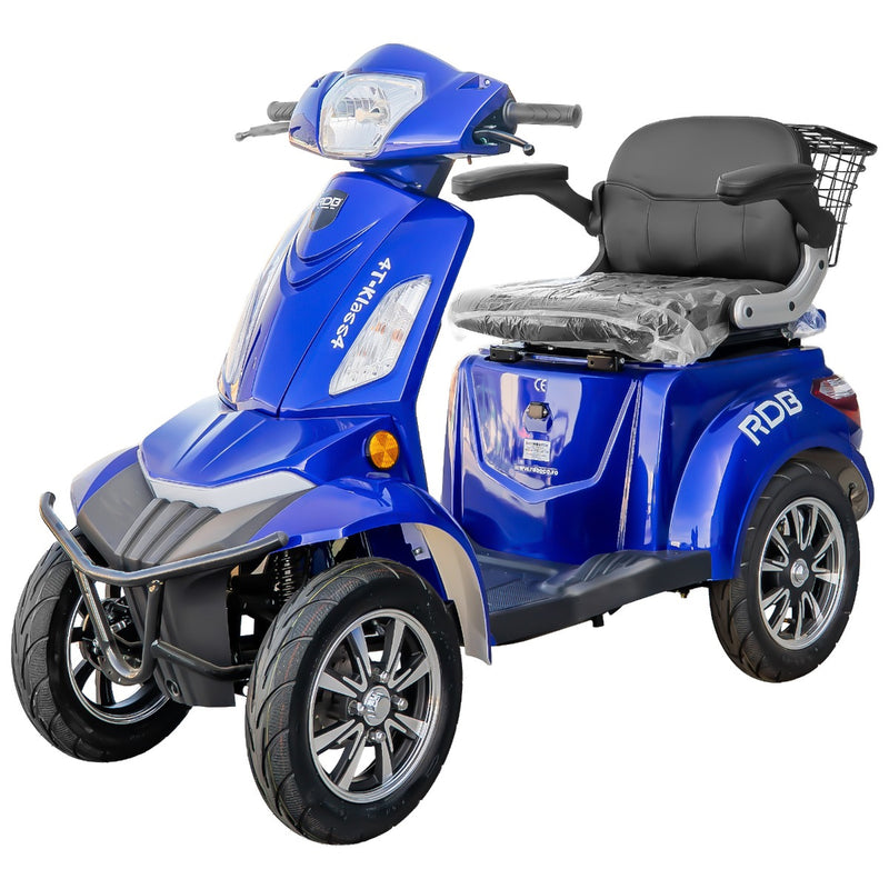 Cvadriciclu electric 4T 4 roti 1000W 60V si 25km/h albastru