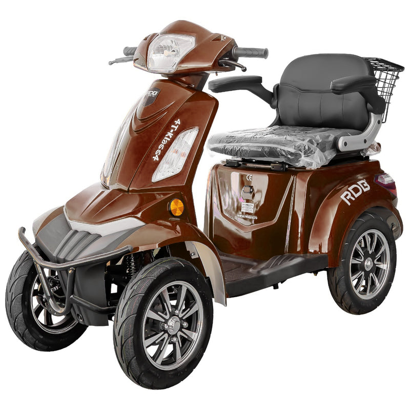Cvadriciclu electric RDB 4T 4 roti 1000W 60V si 25km/h maro