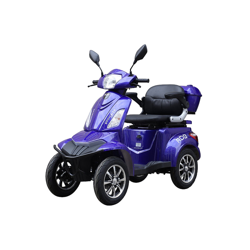 Cvadriciclu electric 4T 4 roti 1000W 60V si 25km/h albastru