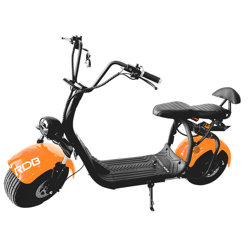 Scuter Electric RDB CC10 1500W fara permis 25km/h portocaliu