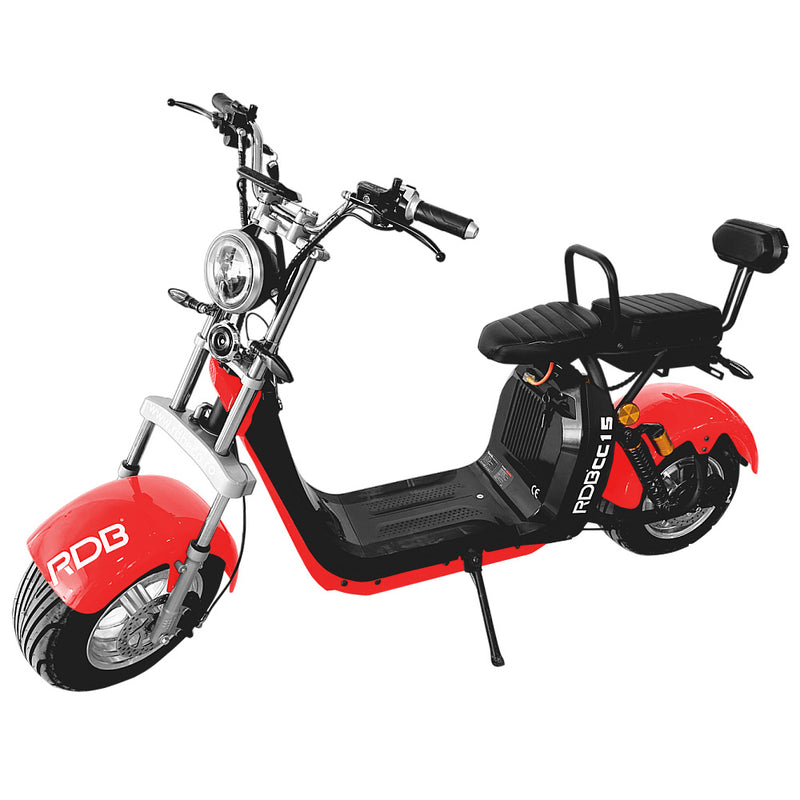 Scuter Electric RDB CC15 2000W fara permis 25km/h rosu