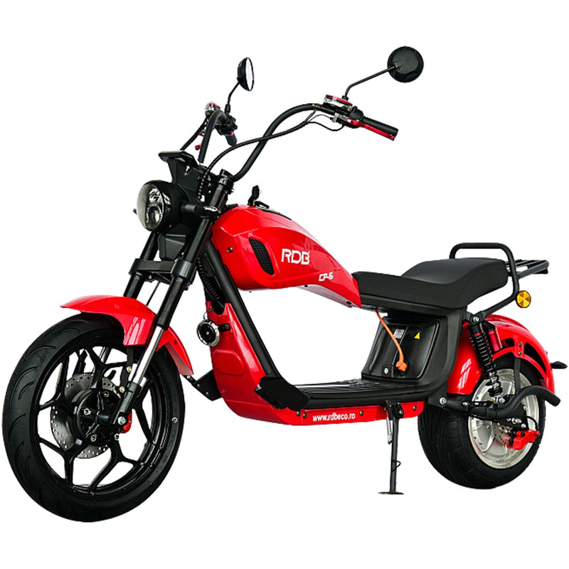 Scuter electric RDB CityCoco Harley CP-6 2000W viteza 45 km/h 60V20Ah autonomie 60 km culoare rosu