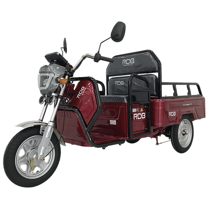 Tricicleta electrica RDB L-Klass4 fara permis 1350W 25 km/h rosu