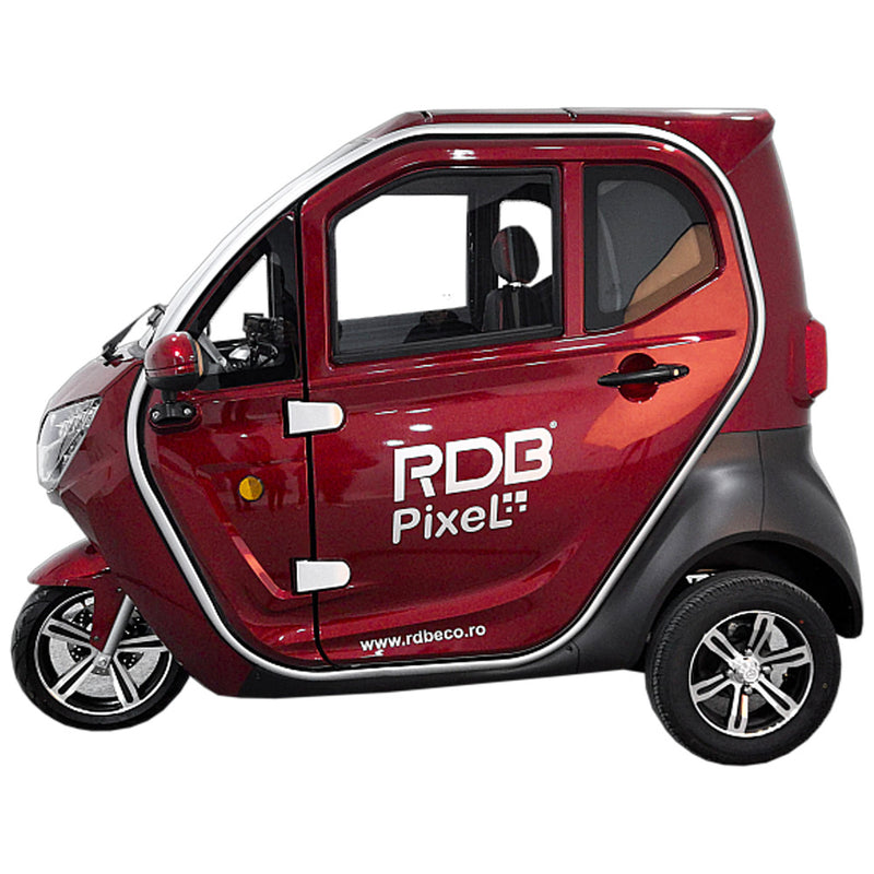 Masina electrica cu 3 roti RDB PIXEL 2100W 72V si 25km/h Fara permis rosu