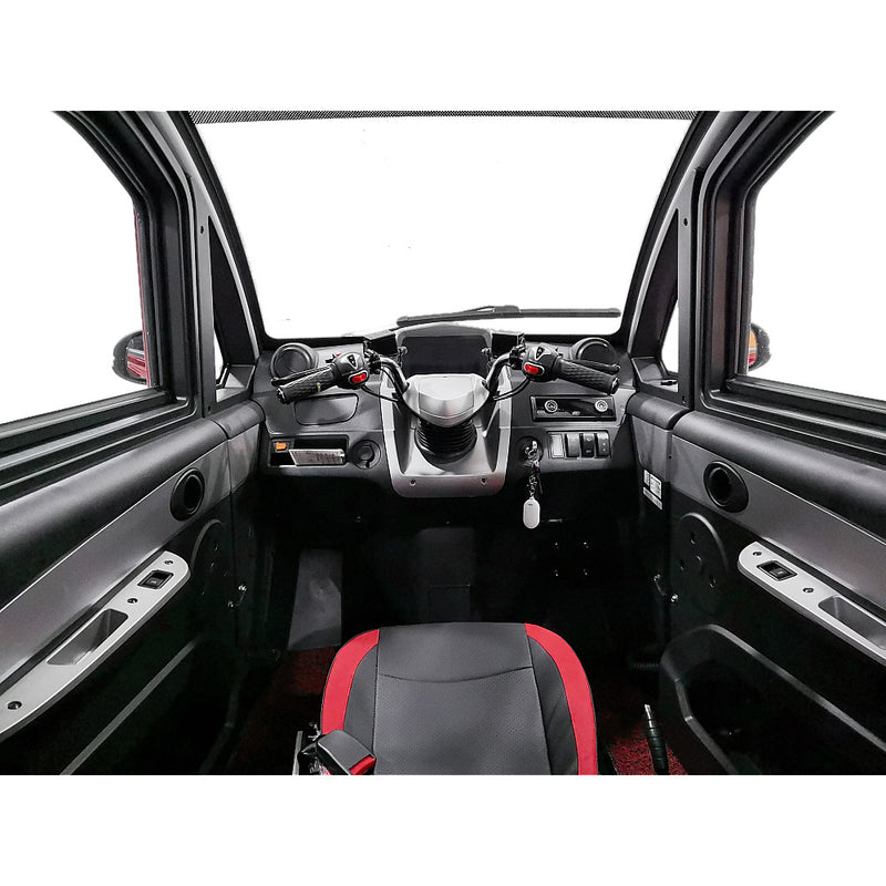 Masina electrica cu 3 roti RDB PIXEL 2100W 72V si 25km/h Fara permis rosu