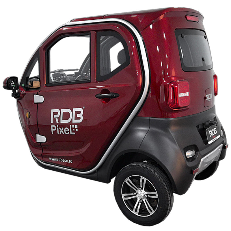 Masina electrica cu 3 roti RDB PIXEL 2100W 72V si 25km/h Fara permis rosu