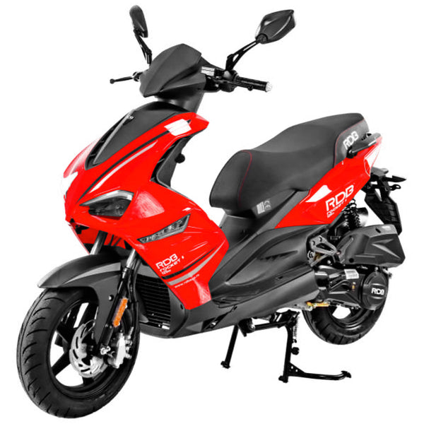 Scuter RDB ROCKET II motor 8.4 CP benzina 4T 125 cmc viteza 85 km/h necesita permis culoare rosu