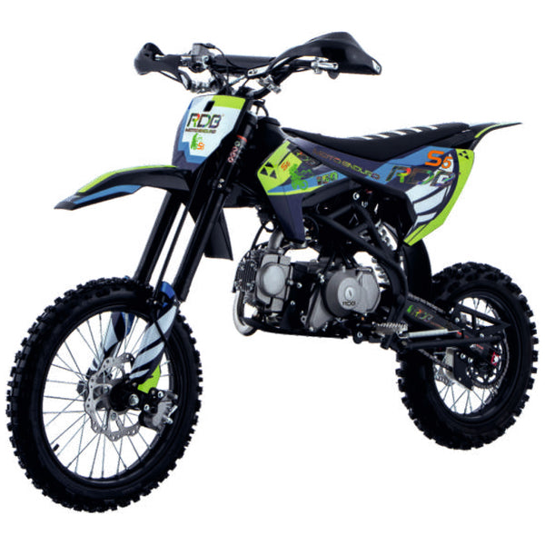 Motocross Off-Road RDB S5 motor benzina 4T 125 cmc viteza 70 km/h necesita permis culoare verde