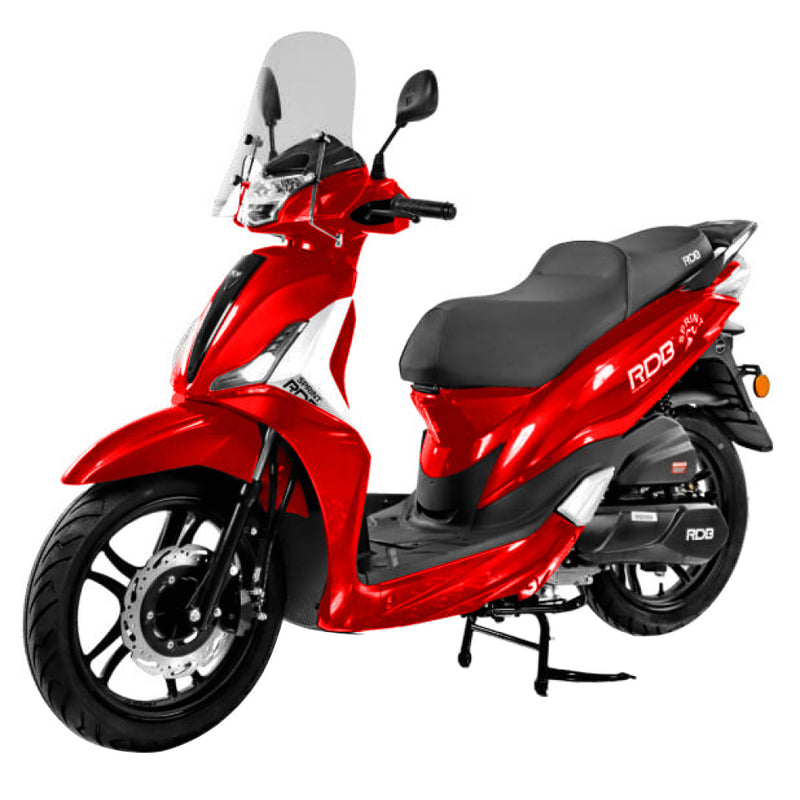 Scuter RDB SPRINT motor 8.3CP benzina 4T 125 cmc viteza 85 km/h necesita permis culoare rosu