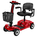 Scuter electric pentru seniori RDB X02 fara permis 180W 6 km/h 24V12AH autonomie 22 km culoare rosu