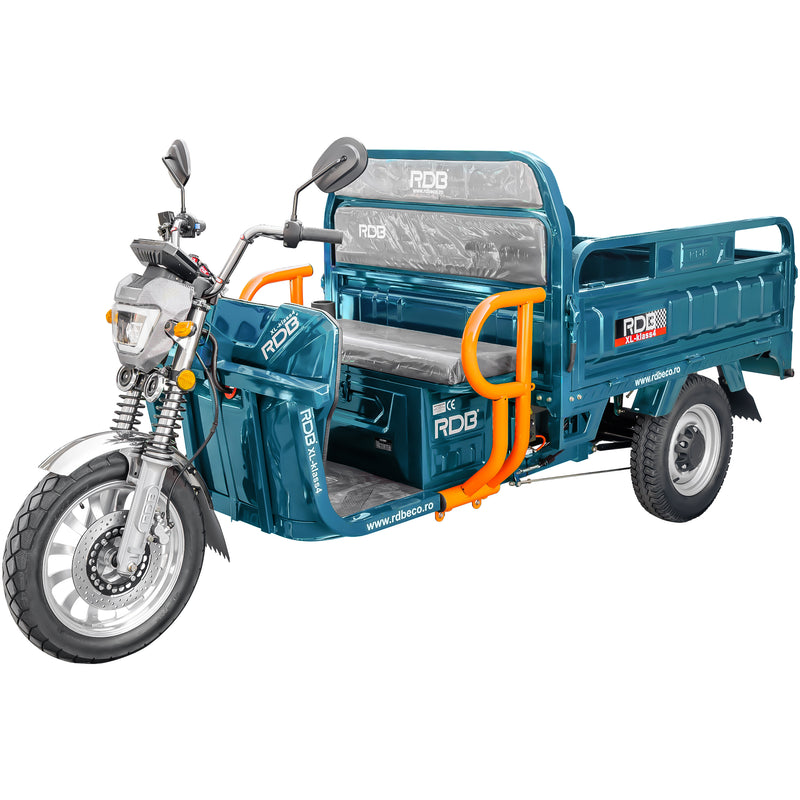 Tricicleta electrica RDB XL-Klass4, 1.5m, 4000W, 72V 45Ah, 25km/h, culoare albastru