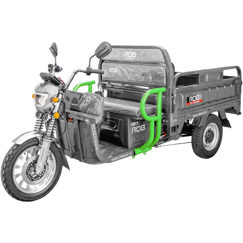 Tricicleta electrica RDB XL-Klass4, 1.5m, 4000W, 72V 45Ah, 25km/h, culoare gri