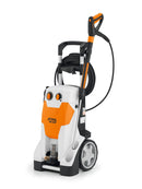 Spalator cu inalta presiune STIHL RE 232 electric putere 3 kW presiune de lucru 145 bar debit de apa 660 l/h roti de transport