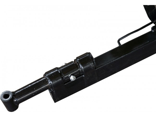 Remorca motocultor Rotakt Samurai REM400 basculabila capacitate incarcare 400 kg roti 4.00-12 cuva 128x89x31 cm cutie scule frana mecanica