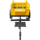 Remorca AgroPro REM 500 capacitate max 500 kg roti 4.00-12" dimensiuni bena 123x76x28 cm basculare frana mana frana picior