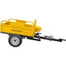 Remorca AgroPro REM 500 capacitate max 500 kg roti 4.00-12" dimensiuni bena 123x76x28 cm basculare frana mana frana picior