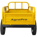 Remorca AgroPro REM 500 capacitate max 500 kg roti 4.00-12" dimensiuni bena 123x76x28 cm basculare frana mana frana picior