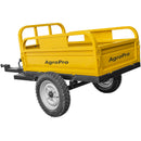 Remorca AgroPro REM 500 capacitate max 500 kg roti 4.00-12" dimensiuni bena 123x76x28 cm basculare frana mana frana picior