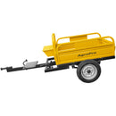 Remorca AgroPro REM 500 capacitate max 500 kg roti 4.00-12" dimensiuni bena 123x76x28 cm basculare frana mana frana picior