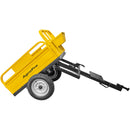 Remorca AgroPro REM 500 capacitate max 500 kg roti 4.00-12" dimensiuni bena 123x76x28 cm basculare frana mana frana picior